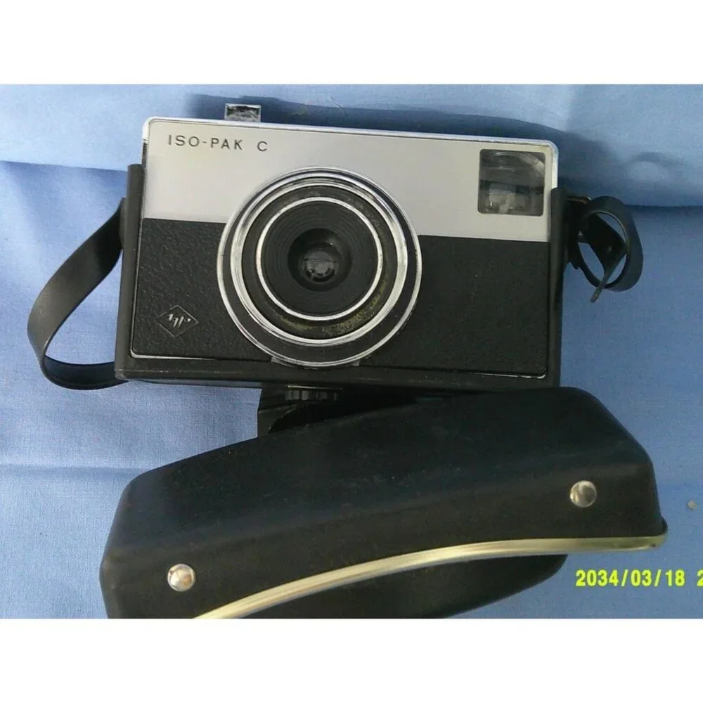 Agfa ISO-Pak CI Camera w/ Leather Case * Vintage * Germany * Photo